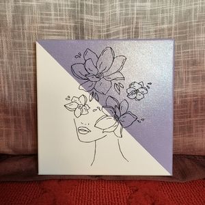 Embroidered Acrylic Canvas Art